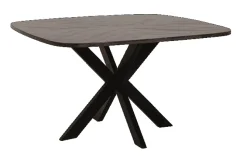 Eettafel Silvi Mangohout, 130 x 130cm, kleur Zwart