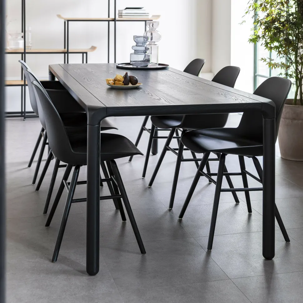 Eettafel Storm Essenhout, kleur Zwart