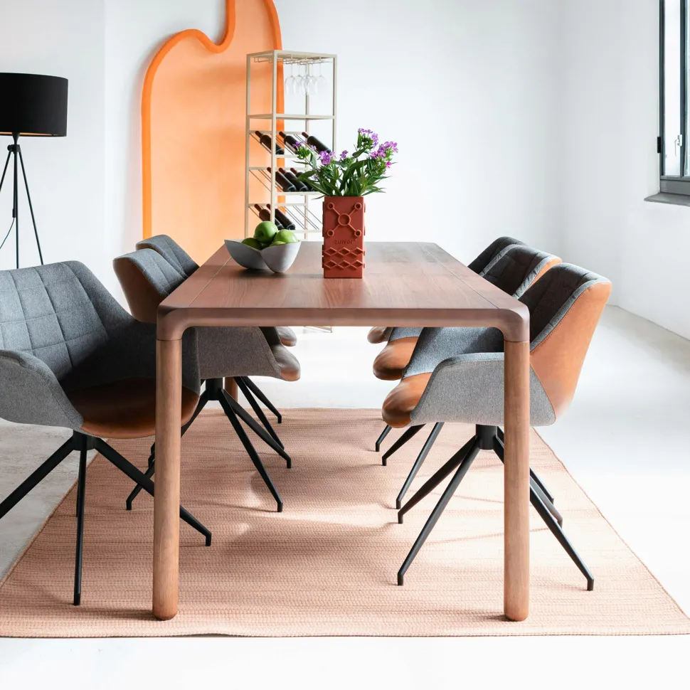 Eettafel Storm Essenhout, kleur Bruin