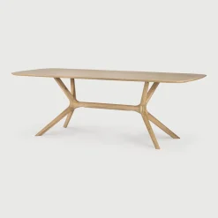 Eettafel X Geolied Eikenhout, kleur Naturel