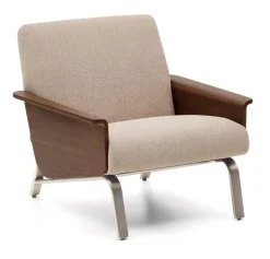 Fauteuil Amsen Stof en eiken