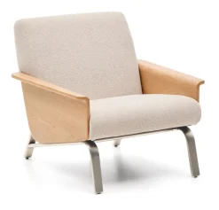 Fauteuil Amsen Stof en eiken