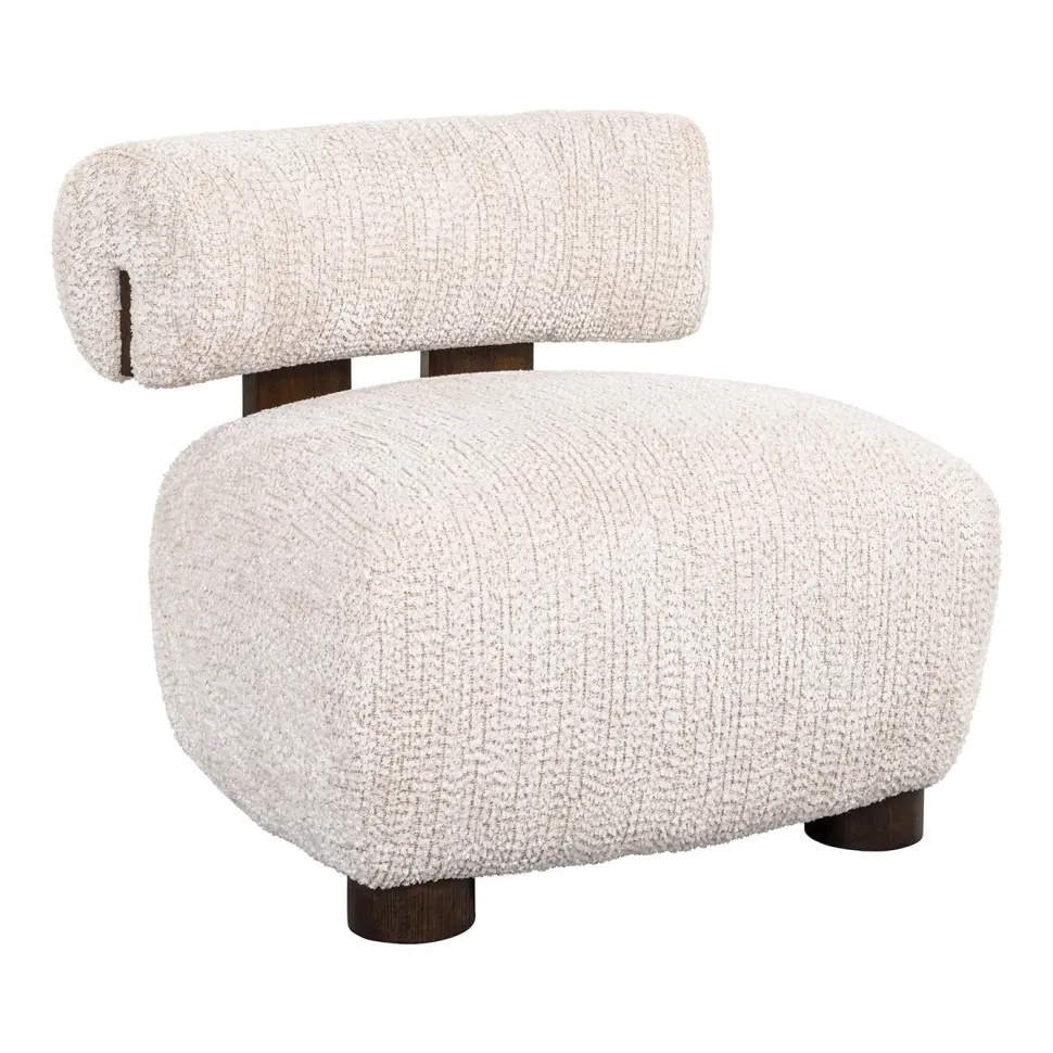 Fauteuil Arabella Chenille, kleur Crème