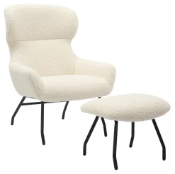 Fauteuil Ashten Met hocker, Teddy