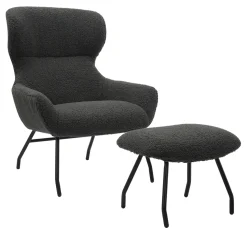 Fauteuil Ashten Met hocker, Teddy