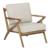 Fauteuil Charles Teakhout en stof