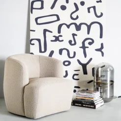 Fauteuil Charlotte Bouclé