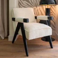 Fauteuil Cooper Chenille, kleur Beige