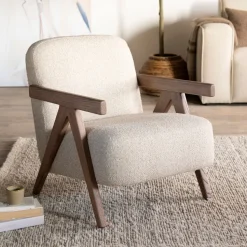 Fauteuil Francis Grove Bouclé