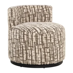 Fauteuil Franny Geweven stof, kleur Crème