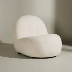 Fauteuil Hadiyah Linnenlook, kleur Beige