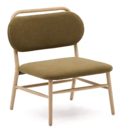 Fauteuil Helda Chenille en eikenhout