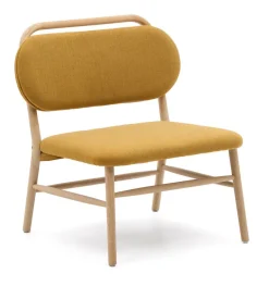 Fauteuil Helda Chenille en eikenhout