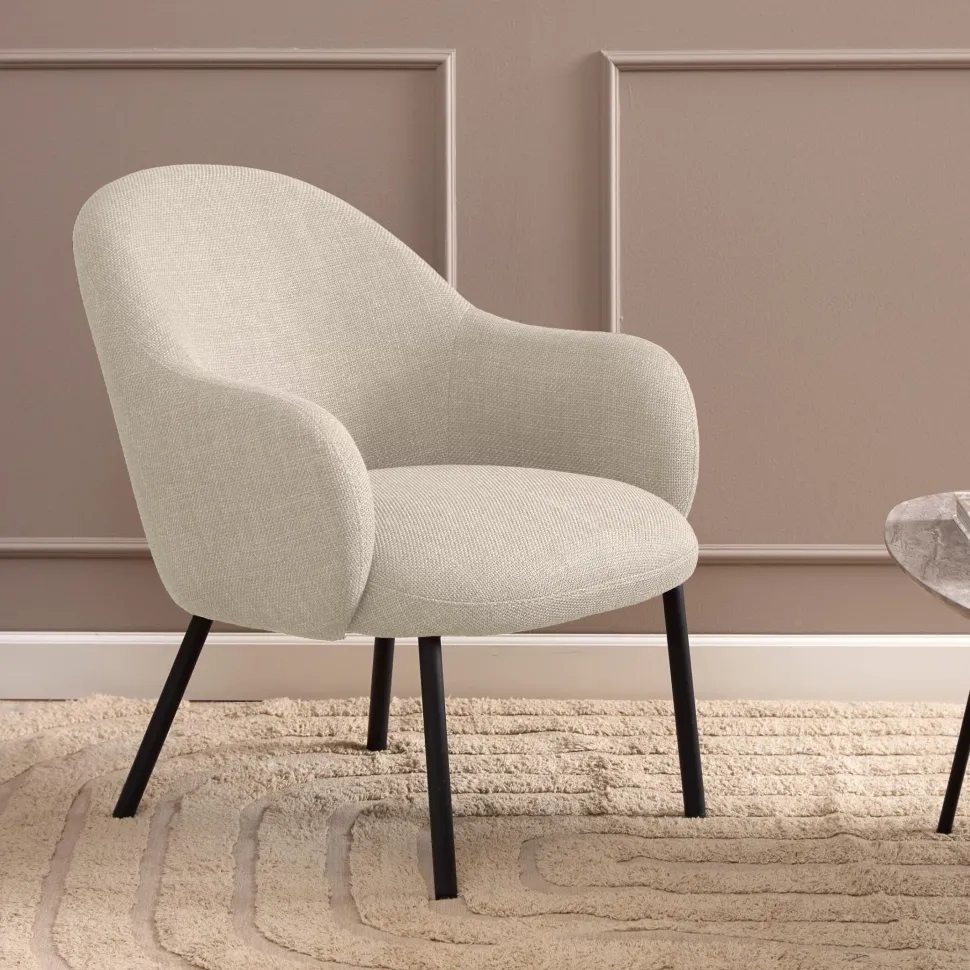 Fauteuil Jacquilyn Structuurstof