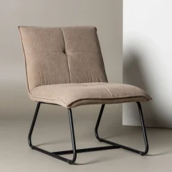 Fauteuil Manisha Rib, kleur Bruin