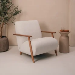 Fauteuil Meghan Chenille / Walnoot