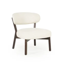 Fauteuil Mikky Eikenhout en stof