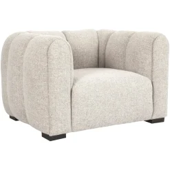 Fauteuil Novaro Geweven stof, kleur Naturel