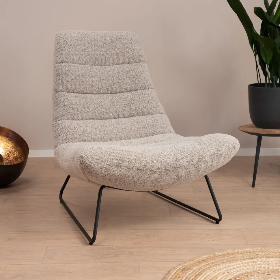 Fauteuil Otis Bouclé, kleur Beige