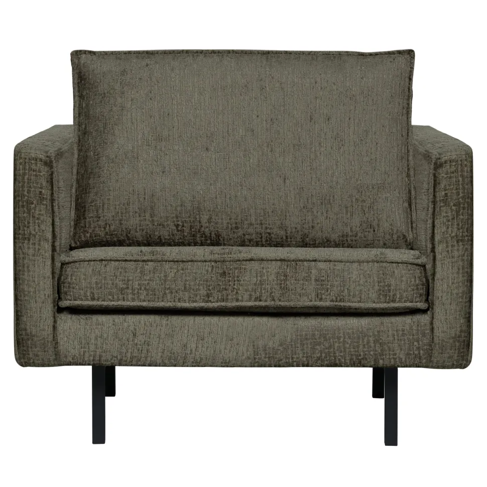 Fauteuil Rodeo Structure Velvet, kleur Frost