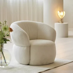 Fauteuil San Remo Bouclé