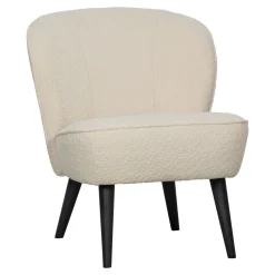 Fauteuil Sara Bouclé, kleur Creme