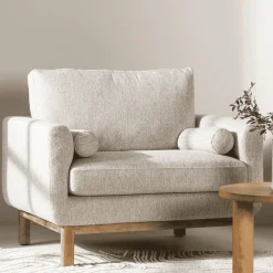 Fauteuil Shanai Bouclé, kleur Beige