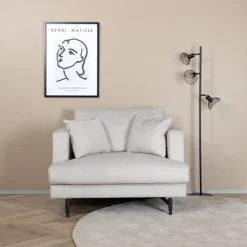 Fauteuil Tamora Rib, kleur Beige