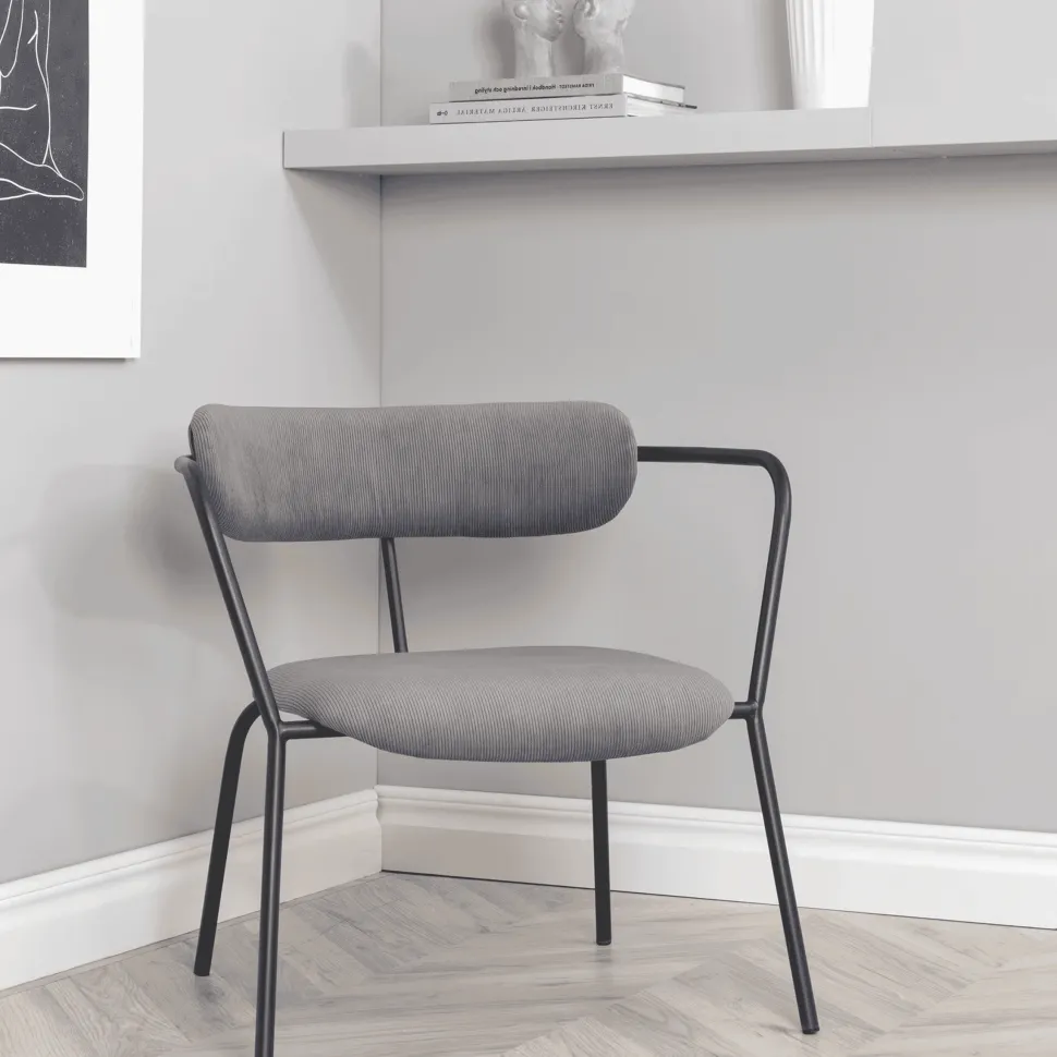 Fauteuil Traver Rib, kleur Grijs