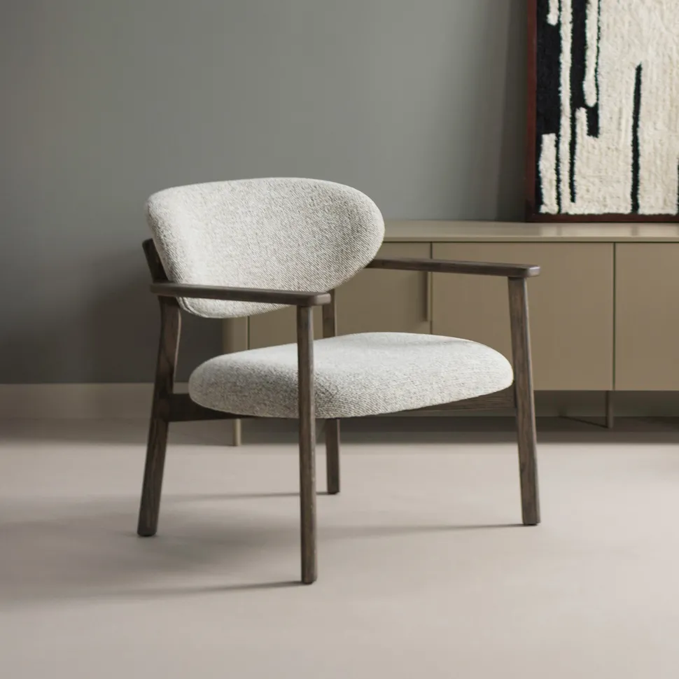 Fauteuil Udar Geweven melange stof