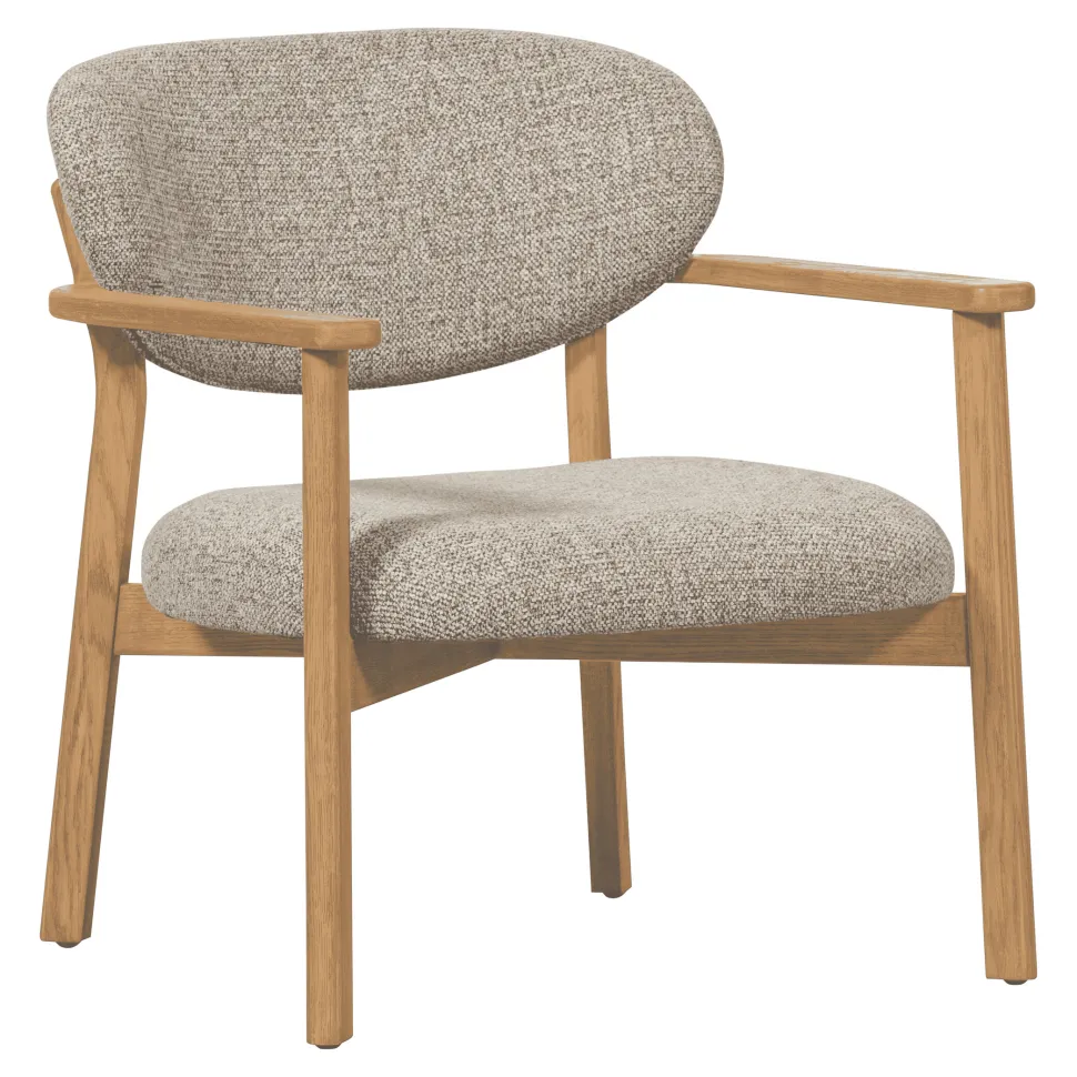 Fauteuil Udar Geweven melange stof