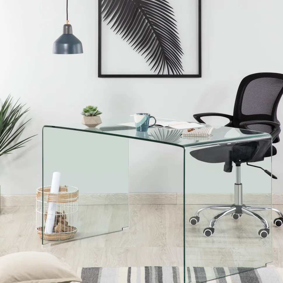 Glazen Bureau Burano, 125 x 70 cm