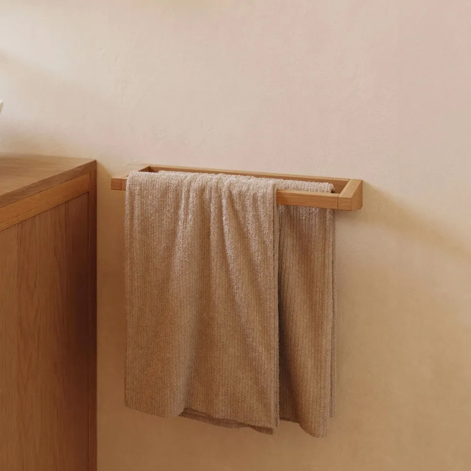 Handdoekenrek Kenta Teakhout, kleur Naturel