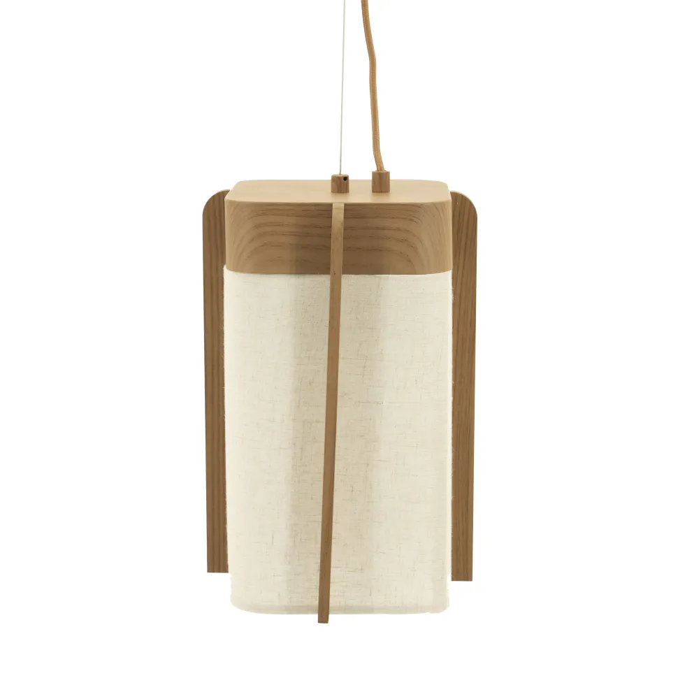 Hanglamp Aterlier Linnen en houtlook
