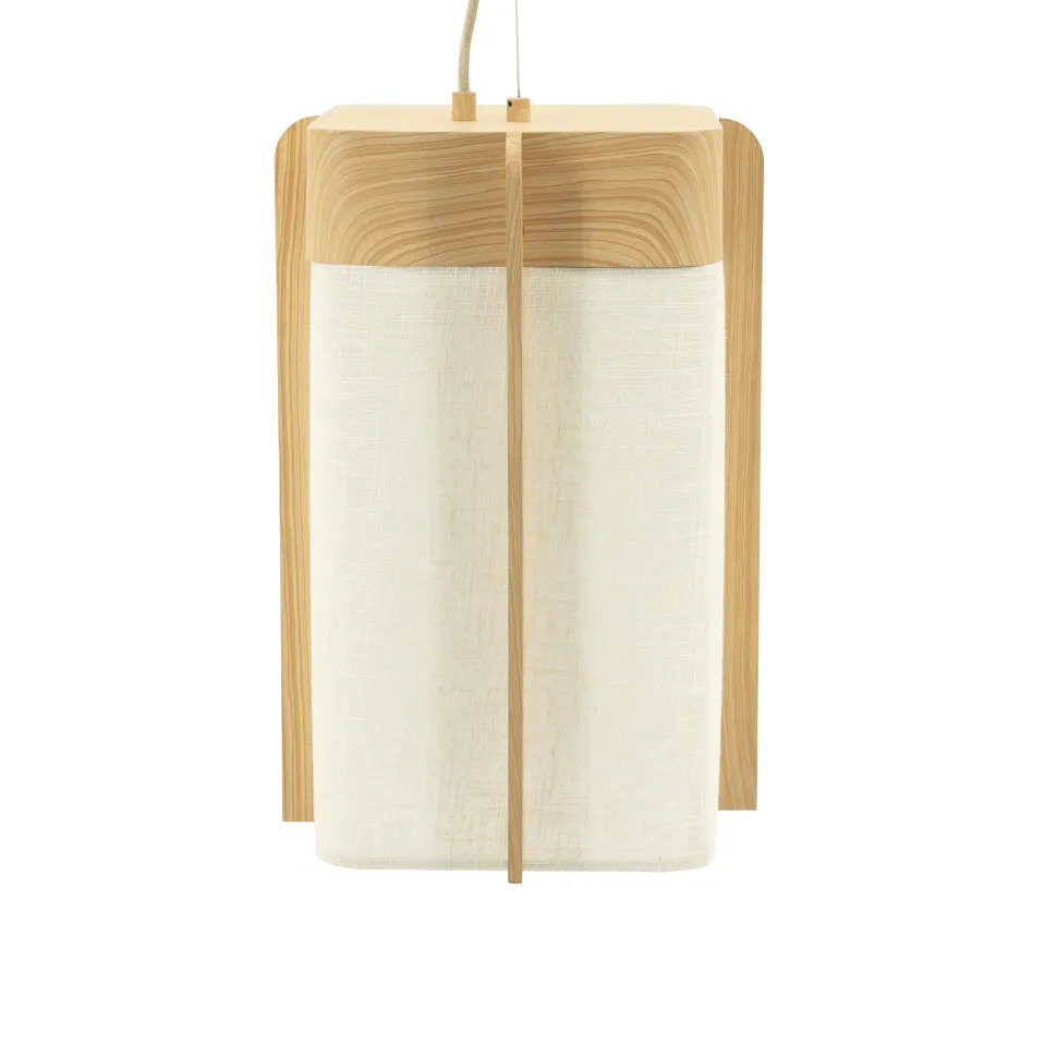 Hanglamp Aterlier Linnen en houtlook