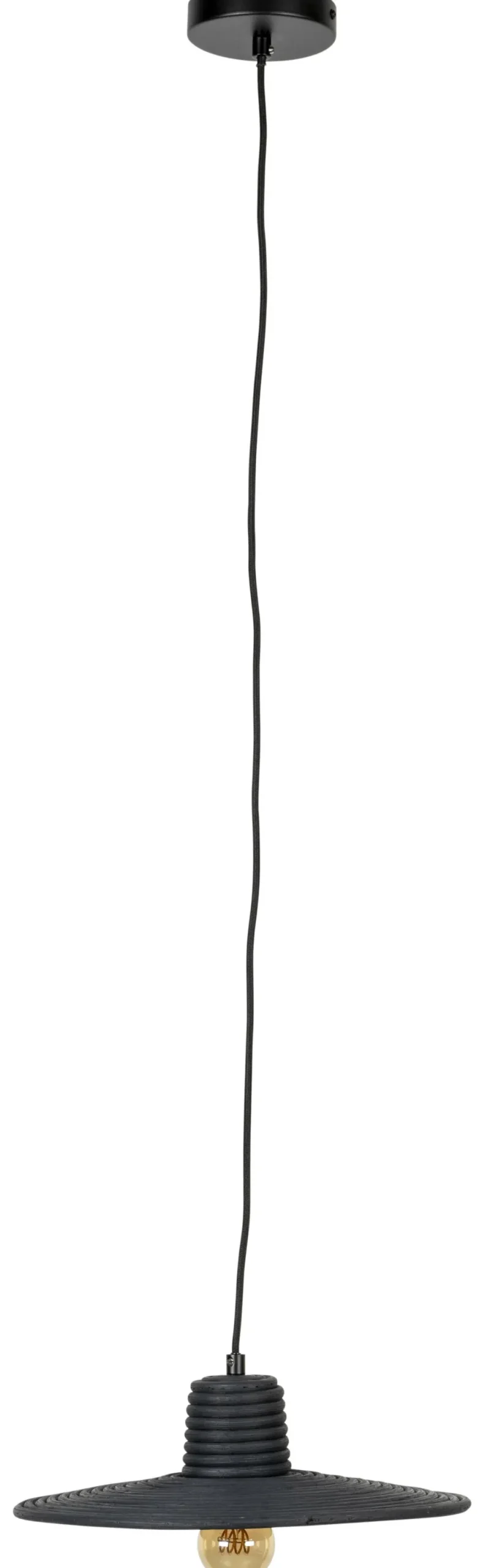 Hanglamp Balance Rotan, kleur Zwart