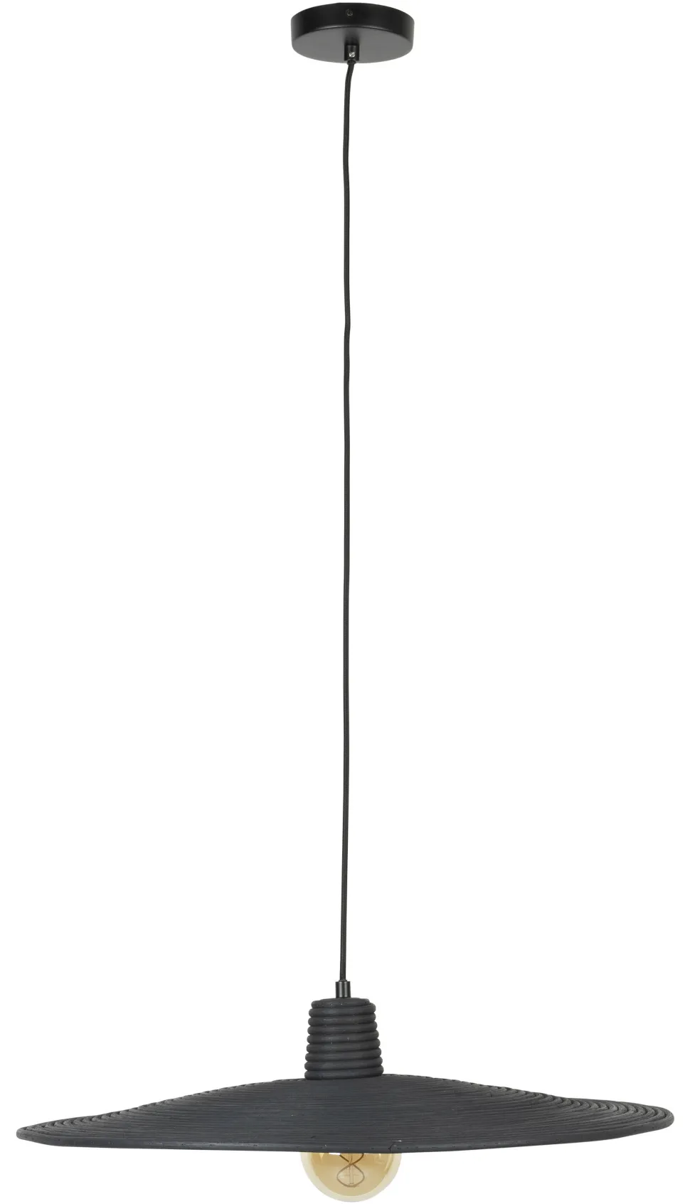 Hanglamp Balance Rotan, kleur Zwart