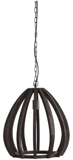Hanglamp Barsia Mangohout, 40cm, kleur Donkerbruin