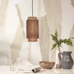Hanglamp Bhutan Bamboe, 35cm, kleur Naturel