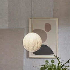 Hanglamp Carrara Glas, Marmerlook