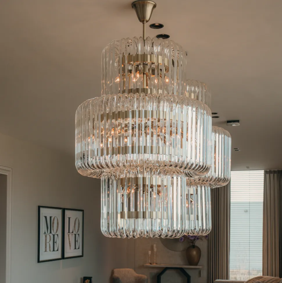 Hanglamp Chenna Glas, 80 x 80cm