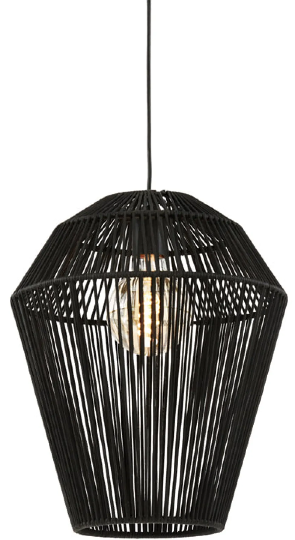 Hanglamp Deya Langwerpig, kleur Mat Zwart