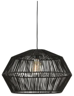 Hanglamp Deya Rond, kleur Mat Zwart