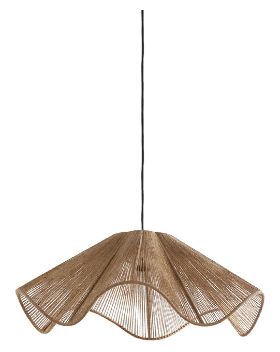 Hanglamp Fodara Jute, kleur Naturel