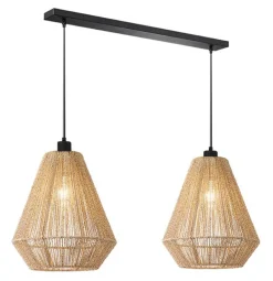 Hanglamp Ibiza Diamond Jute, 2-lamps