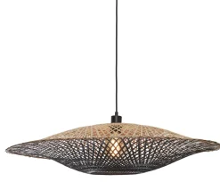 Hanglamp Kalimantan Bamboe, kleur Zwart/Naturel