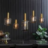 Hanglamp Lekar 5-Lamps, Antiek Brons/Smoke