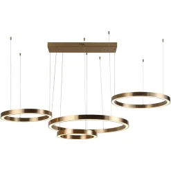 Hanglamp Lilou 4-lamps, kleur Brushed Gold