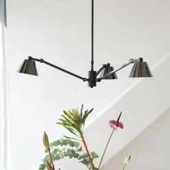 Hanglamp Lub 3-lamps, kleur Zwart