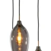 Hanglamp Lukaro kleur Smoke/Antiek Brons